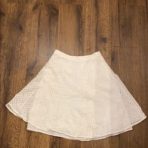 White Eyelet skirt
